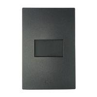 Conmutador Simple Simon S220 en Policarbonato Grafito de 10A 220V