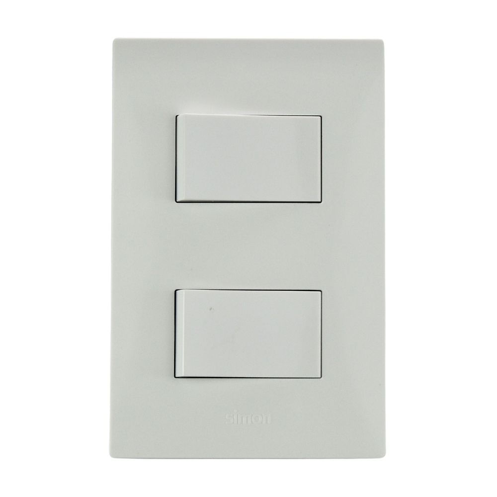 Conmutador Doble Simon S220 Policarbonato 10A 220V Blanco