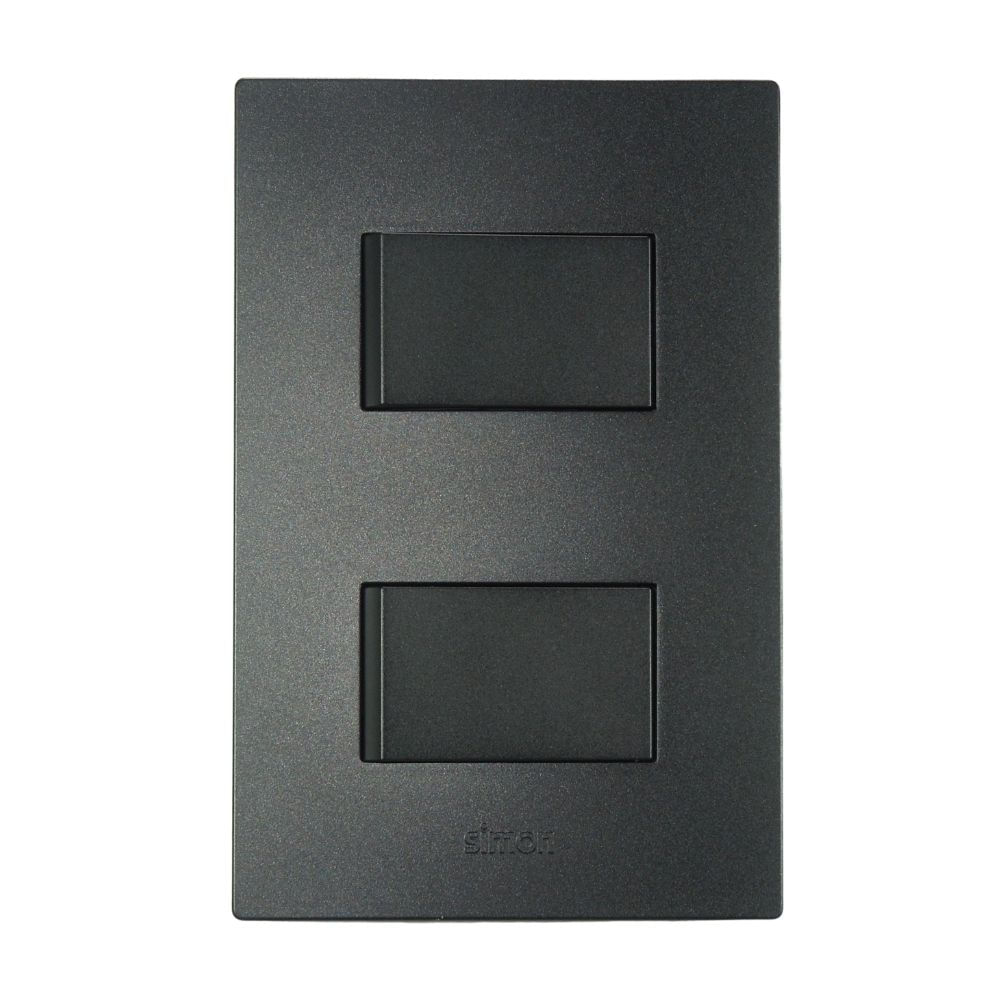 Interruptor Doble S220 Grafito Simon