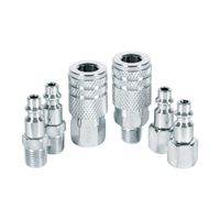 Juego de 4 Conectores y 2 Acoples para Compresora de Aire Pretul  27030