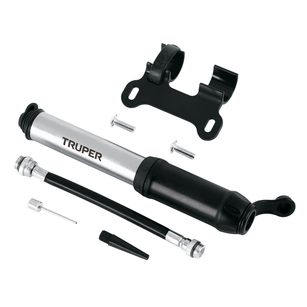Inflador Portátil 75 psi para Bicicleta y Pelota Truper 11997