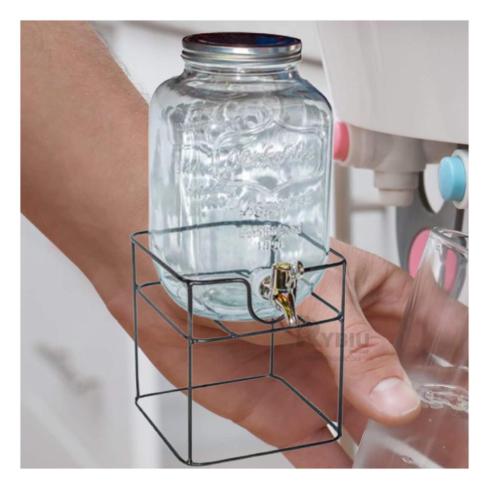 Recipiente Estilizado de Vidrio para 5L Y+Gift MiniAgenda