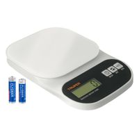 Balanza Digital de Cocina 5 kg Plato de Vidrio Truper 15160