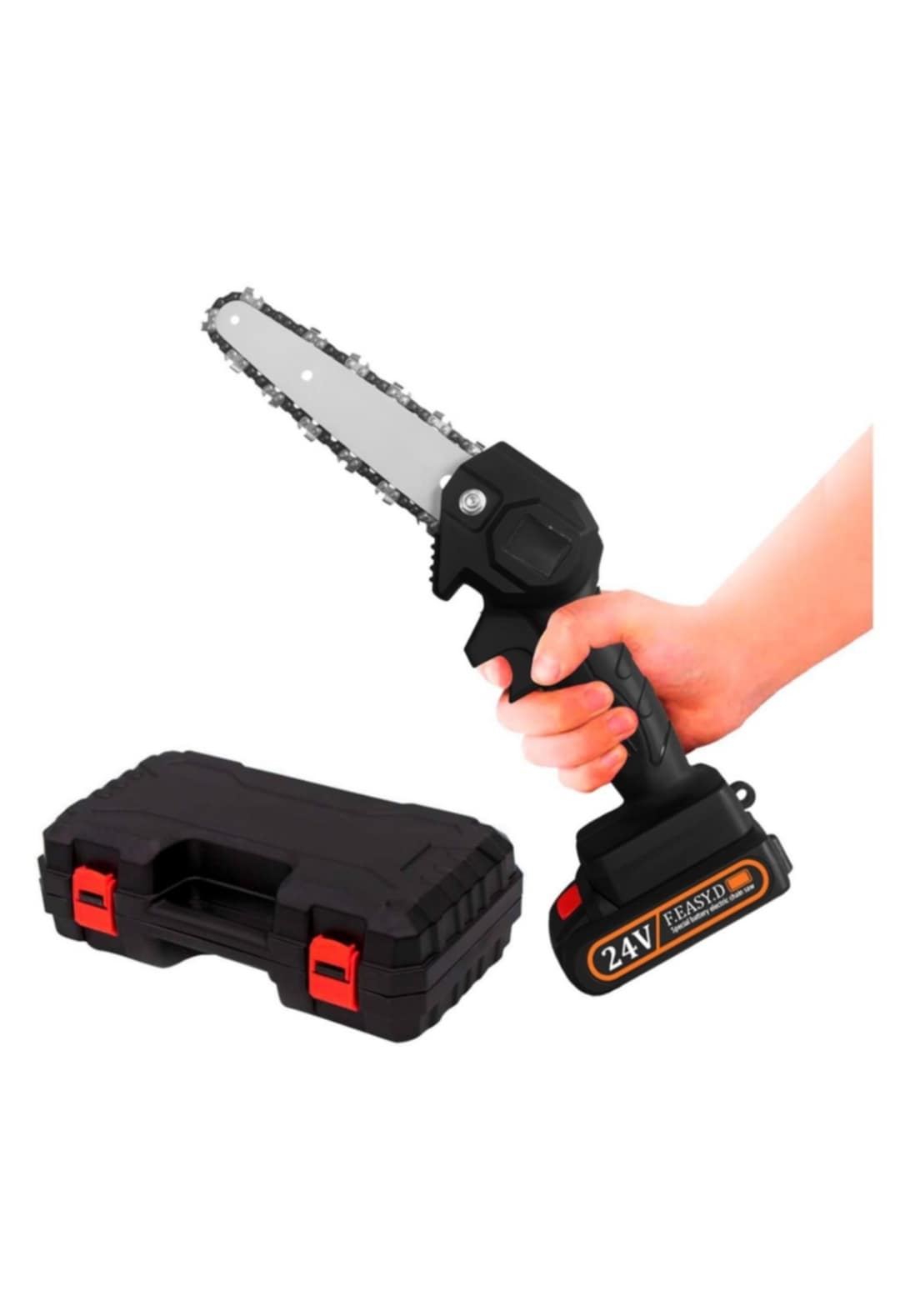 Sierra Electrica Mini Motor Portatil Inalámbrica Cortadora de Madera