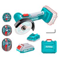 Amoladora 3"" Inalambrica + Accesorios Total TAGLI76012