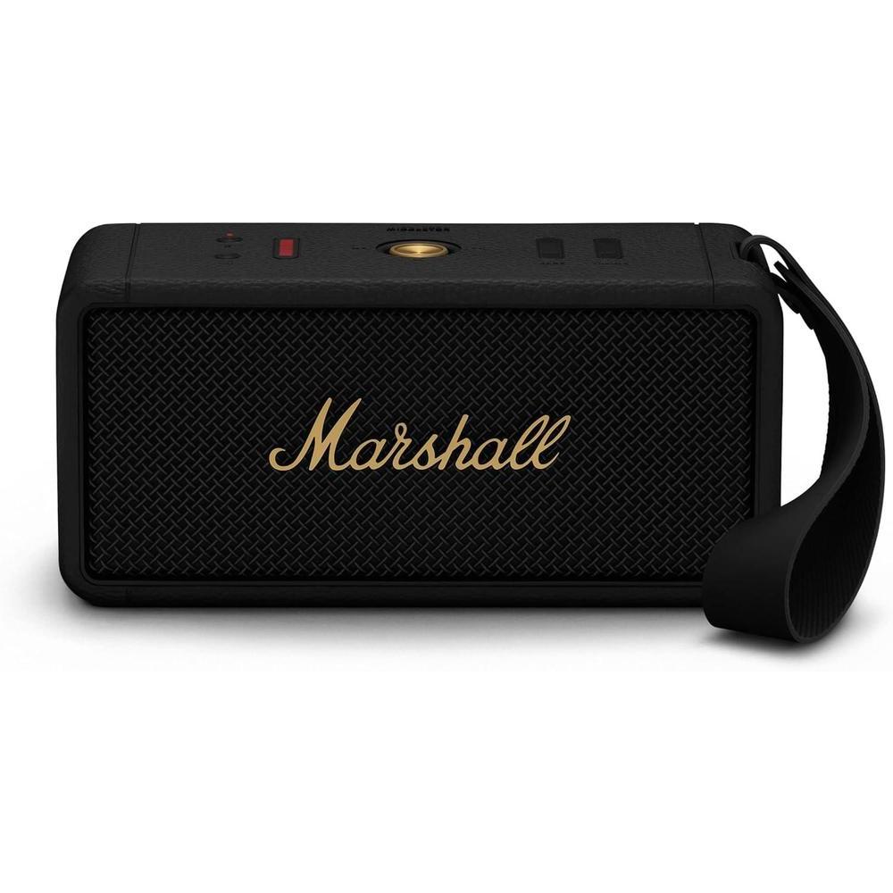 Altavoz Marshall Middleton Negro Y Latón Altavoz Marshall Middleton Negro Y Latón