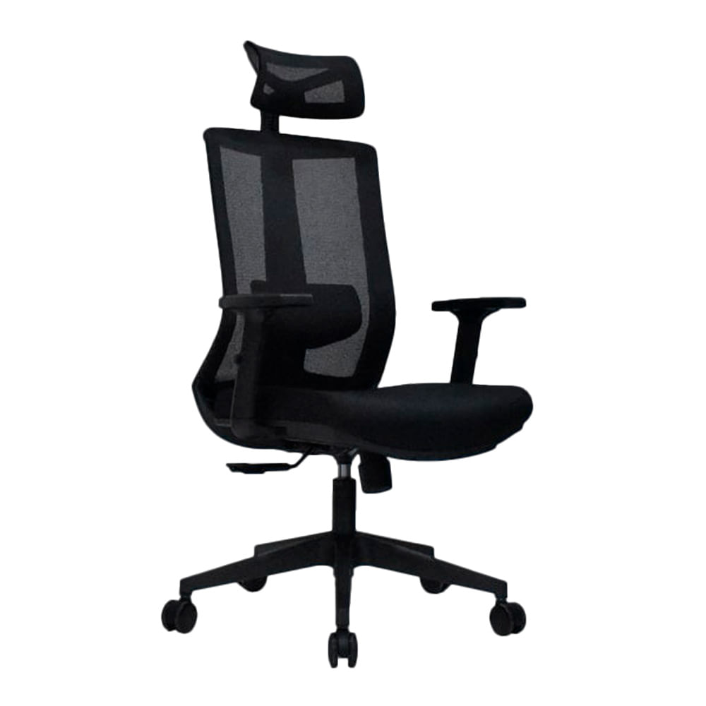 Silla de Oficina Ergonomica Kum Presidente Negro Alta Ofideas