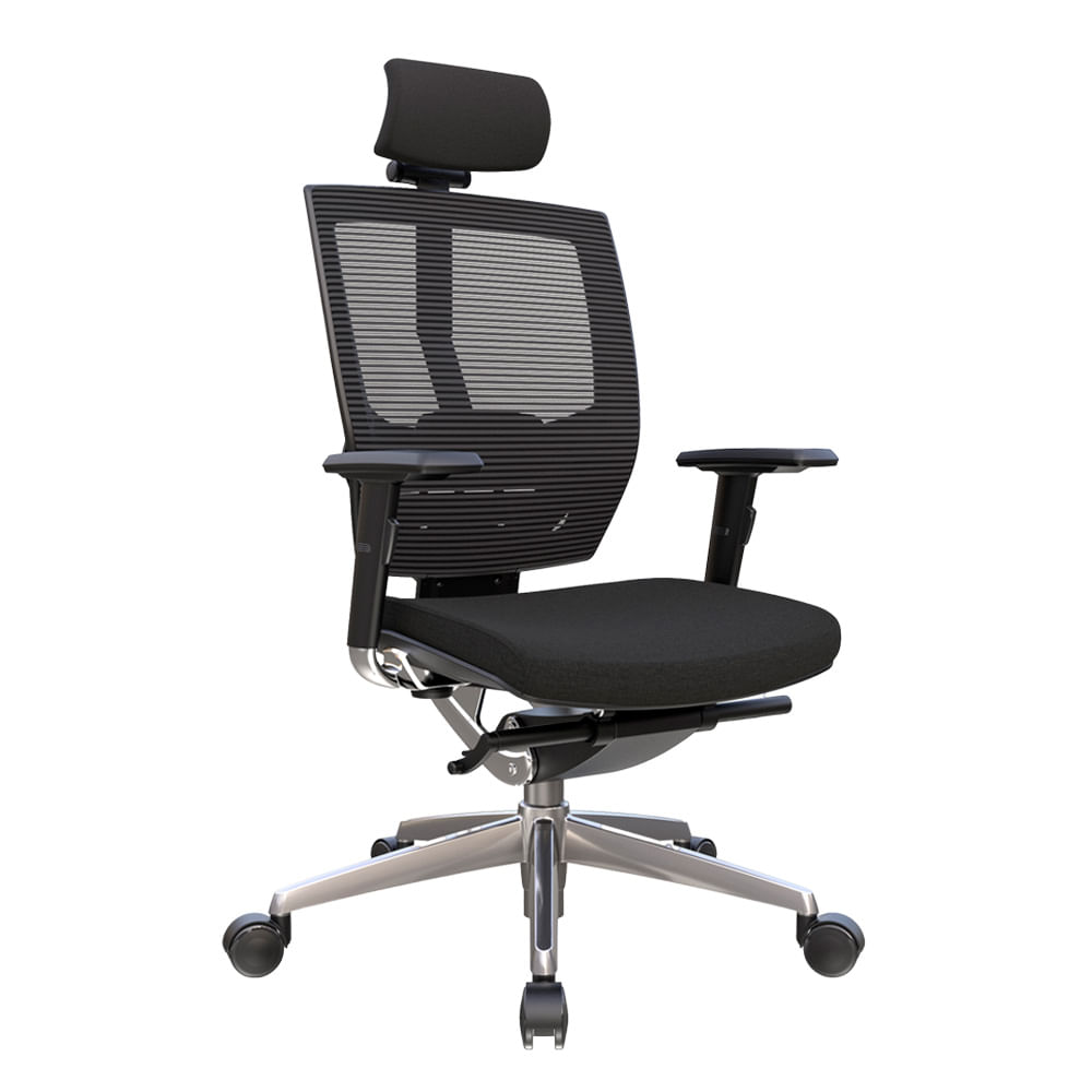 Silla de Oficina Ergonómica Vega Negro Presidente Ofideas