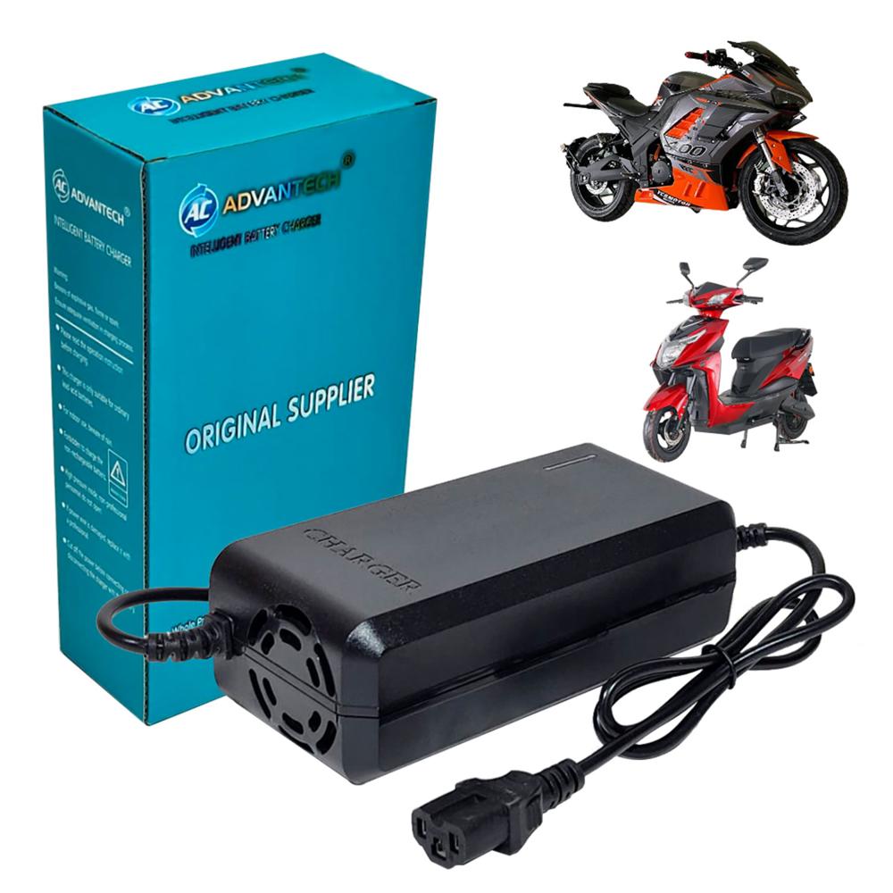 Cargador Para Moto Eléctrica 72V 30Ah con Batería Plomo Acido