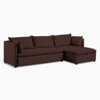 Sofá Seccional Veles con Almohada 4 cuerpos - Chocolate