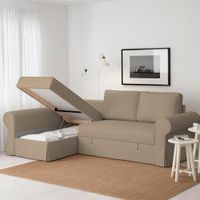 Sofá Cama Multifuncional Kamenica 4 cuerpos - Beige Claro