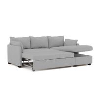 Sofá Cama Multifuncional Veria 3 cuerpos - Gris Claro