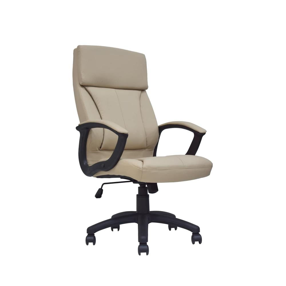 Silla de Oficina Ergonómica Valencia Café Cuero Presidente Ofideas