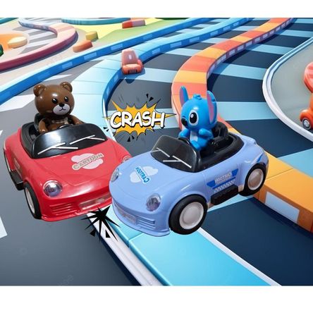 Set de Carritos Chocones con Luces y Vapor Set de Carritos Chocones con Luces y Vapor