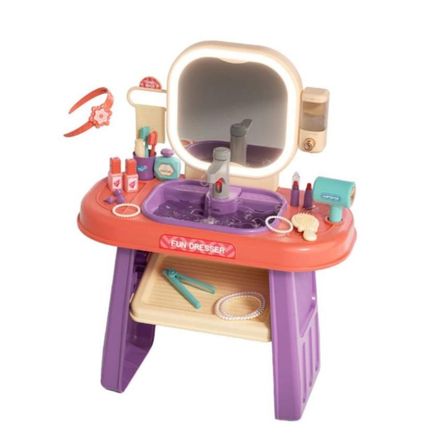 Set Tocador con Espejo Led y accesorios para Niñas