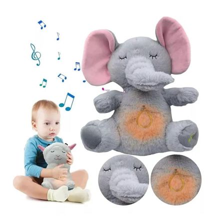 Peluche Elefante que Respira con Luces y Movimiento