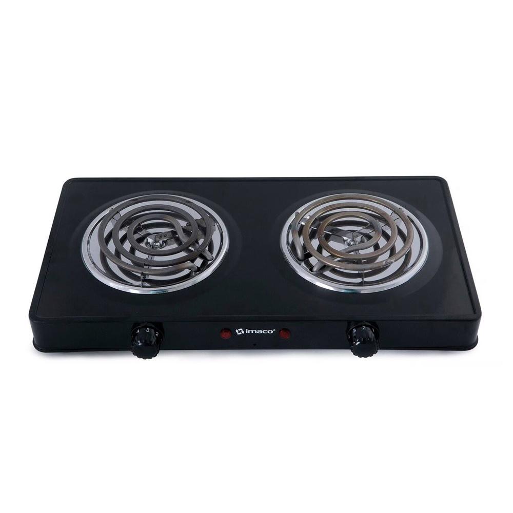 Cocina Eléctrica 2 Hornillas Imaco HP1400 Negro