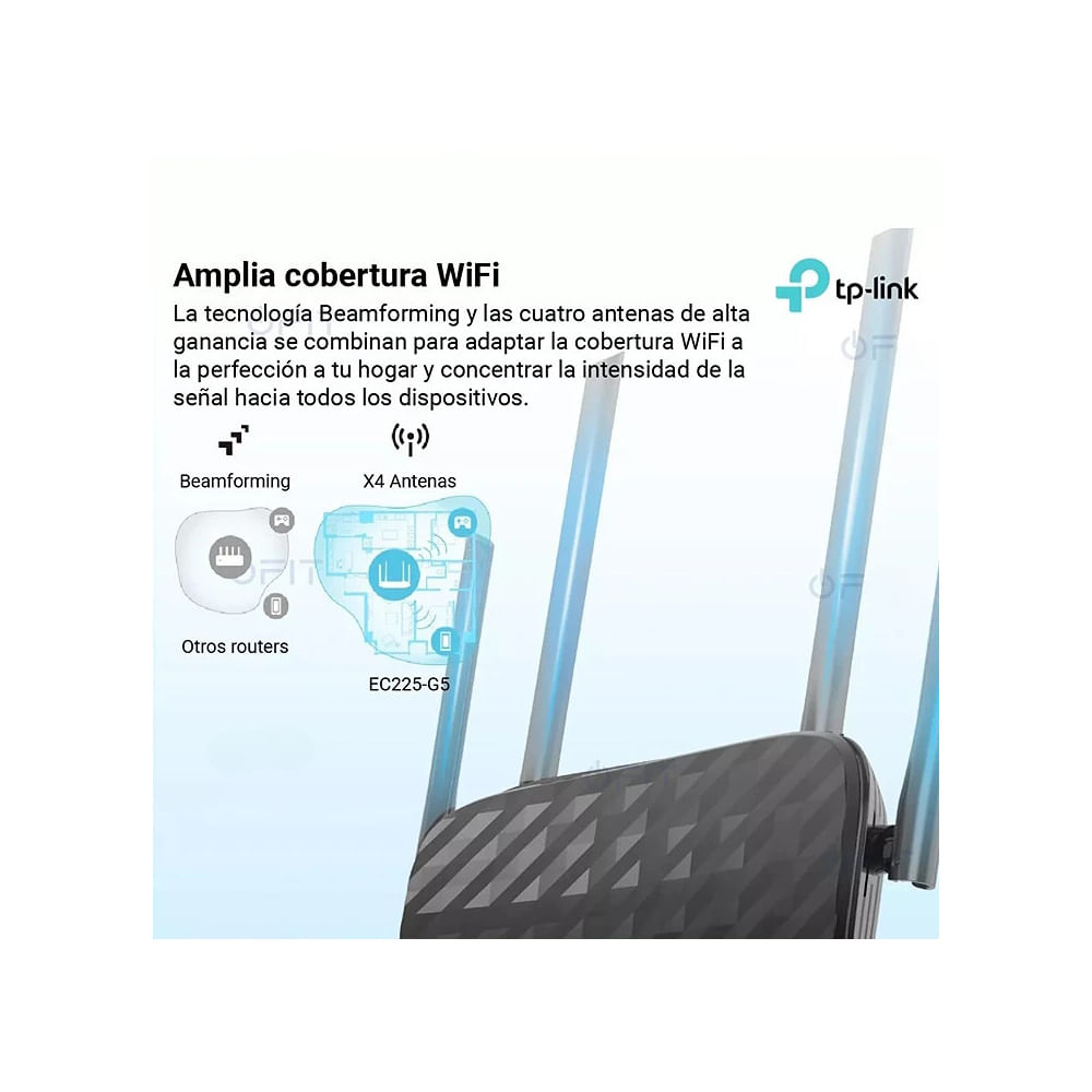 Router TP-Link EC225-G5 Aginet Wireless Dual Band AC1300 - Promart