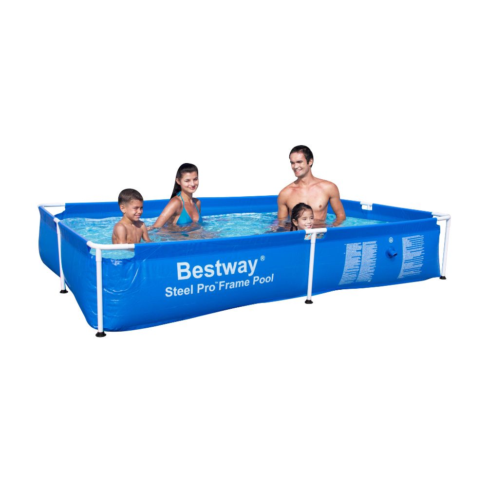 Piscina Estructural Rectangular Bestway Steel Pro 1500L 228x159x42cm Azul