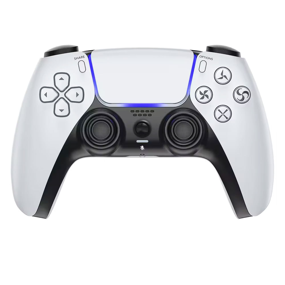 Mando para PS5 Blanco Alternativo Inalámbrico Háptica Gatillos Adaptativos Giroscopio Incluye Cable