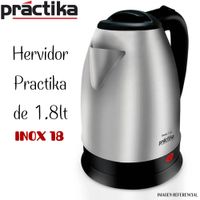 Hervidor Eléctrico Practika de Acero Inox. 1.8Lt - INOX 18 II