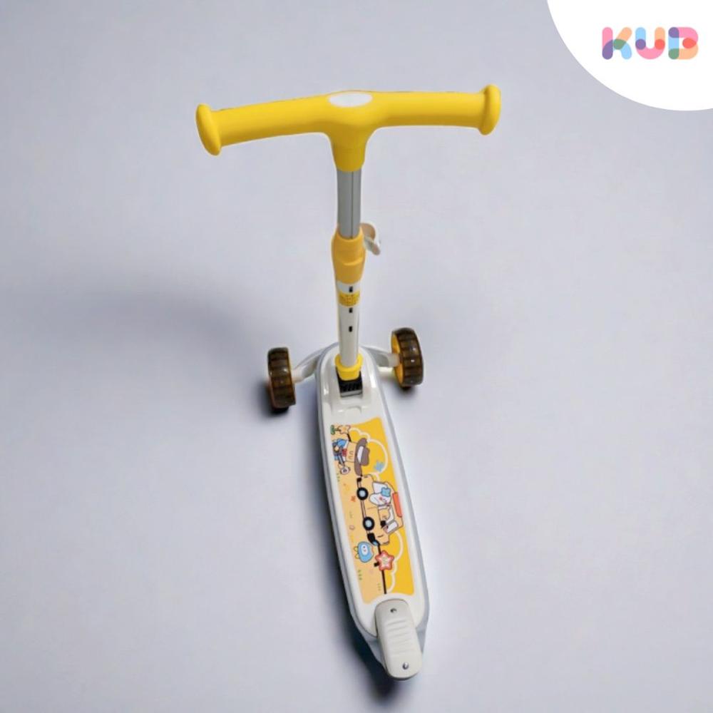 Scooter infantil Kub para Niños Niñas Original Resistente Reforzado Amarillo