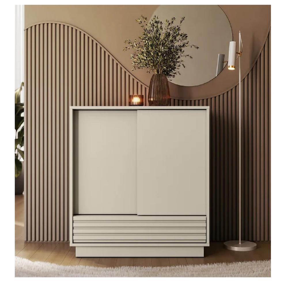 Zapatera Moderna Aquiles TU MESITA Melamina 18mm Puertas corredizas color Blanco