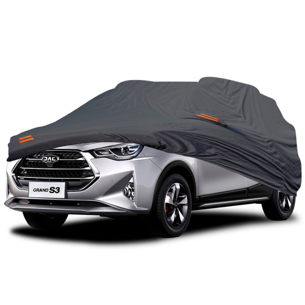 Cobertor Protector Exclusivo para JAC GRAND S3 GRIS - Protección Superior contra Clima Extremo Cobertor Protector Exclusivo para JAC GRAND S3 GRIS - Protección Superior contra Clima Extremo