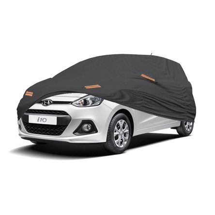 Cobertor Protector Exclusivo para HYUNDAI GRAND I10 HATCHBACK GRIS-Protección contra Clima Extremo
