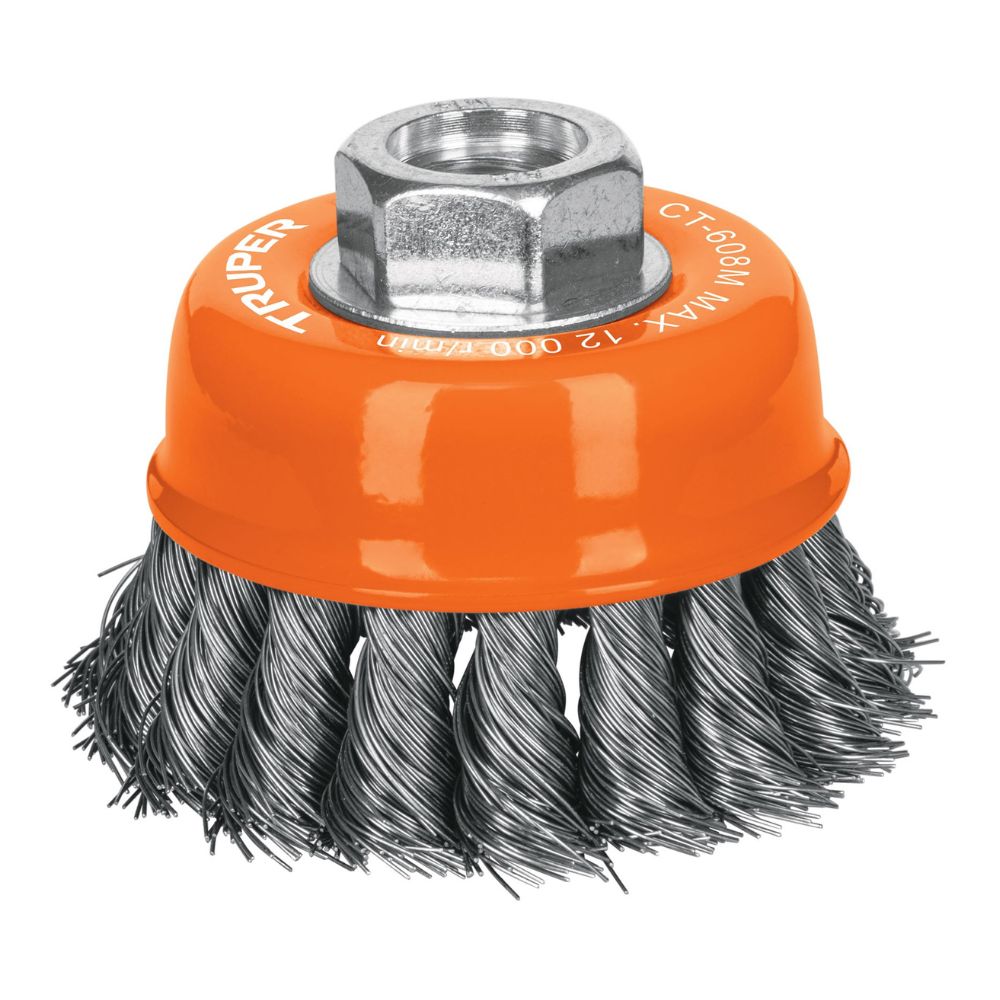 Cepillo metálico Carda tipo copa 3 pulgadas truper Cepillo metálico Carda tipo copa 3 pulgadas truper