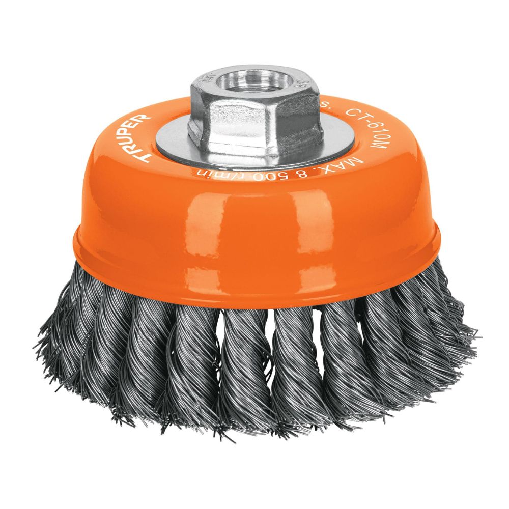 Cepillo metálico Carda tipo copa 4 pulgadas truper Cepillo metálico Carda tipo copa 4 pulgadas truper