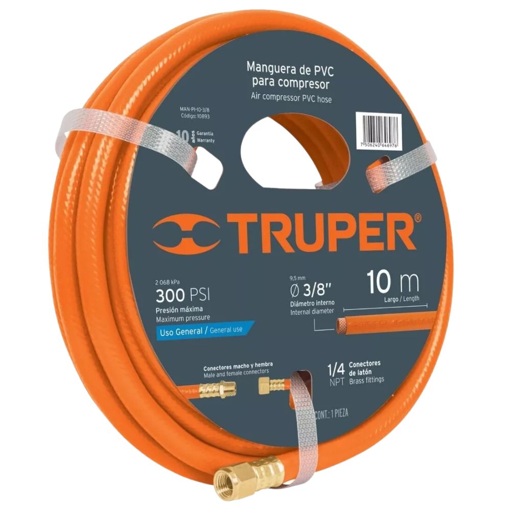 Manguera para comprensora comprensor 10m truper Manguera para comprensora comprensor 10m truper