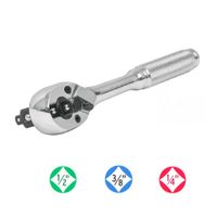 Ratchet triple encastre 1/4"", 3/8"" y 1/2"", Truper