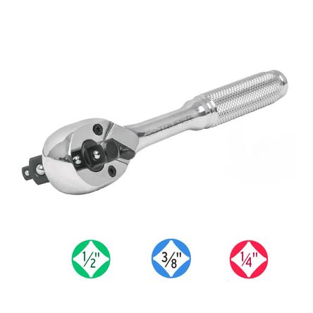 Ratchet triple encastre 1/4