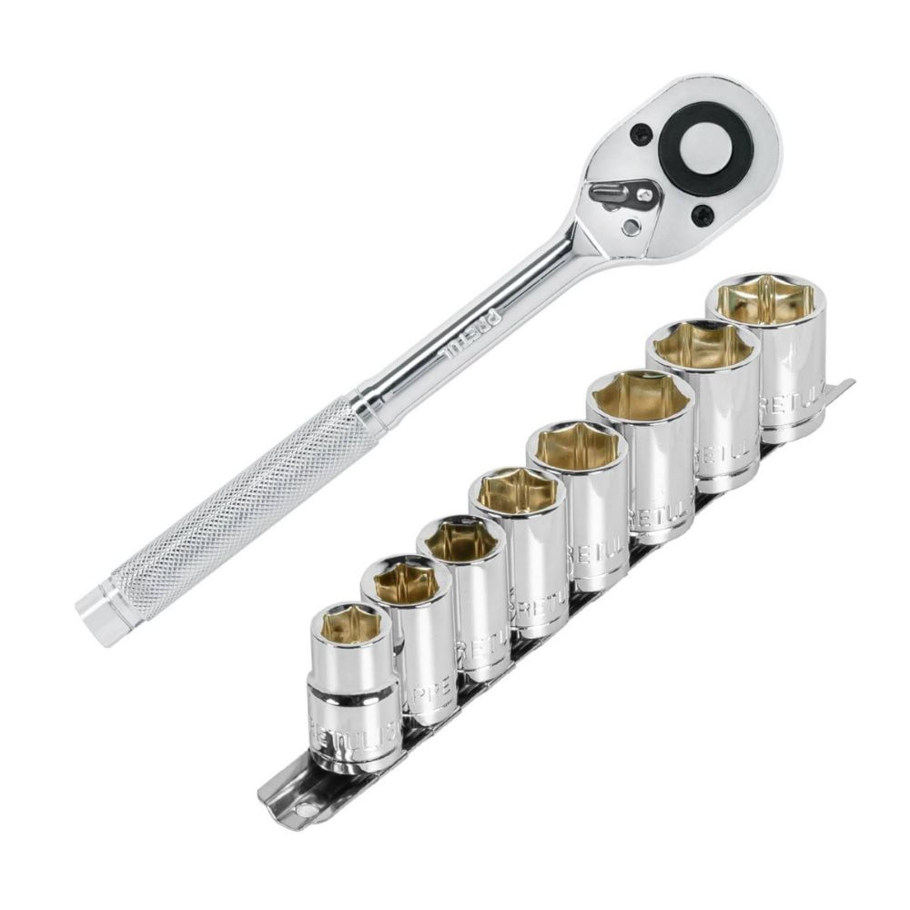 Ratchet, y Dados ½”, SET 9 Piezas Pretul Ratchet, y Dados ½”, SET 9 Piezas Pretul