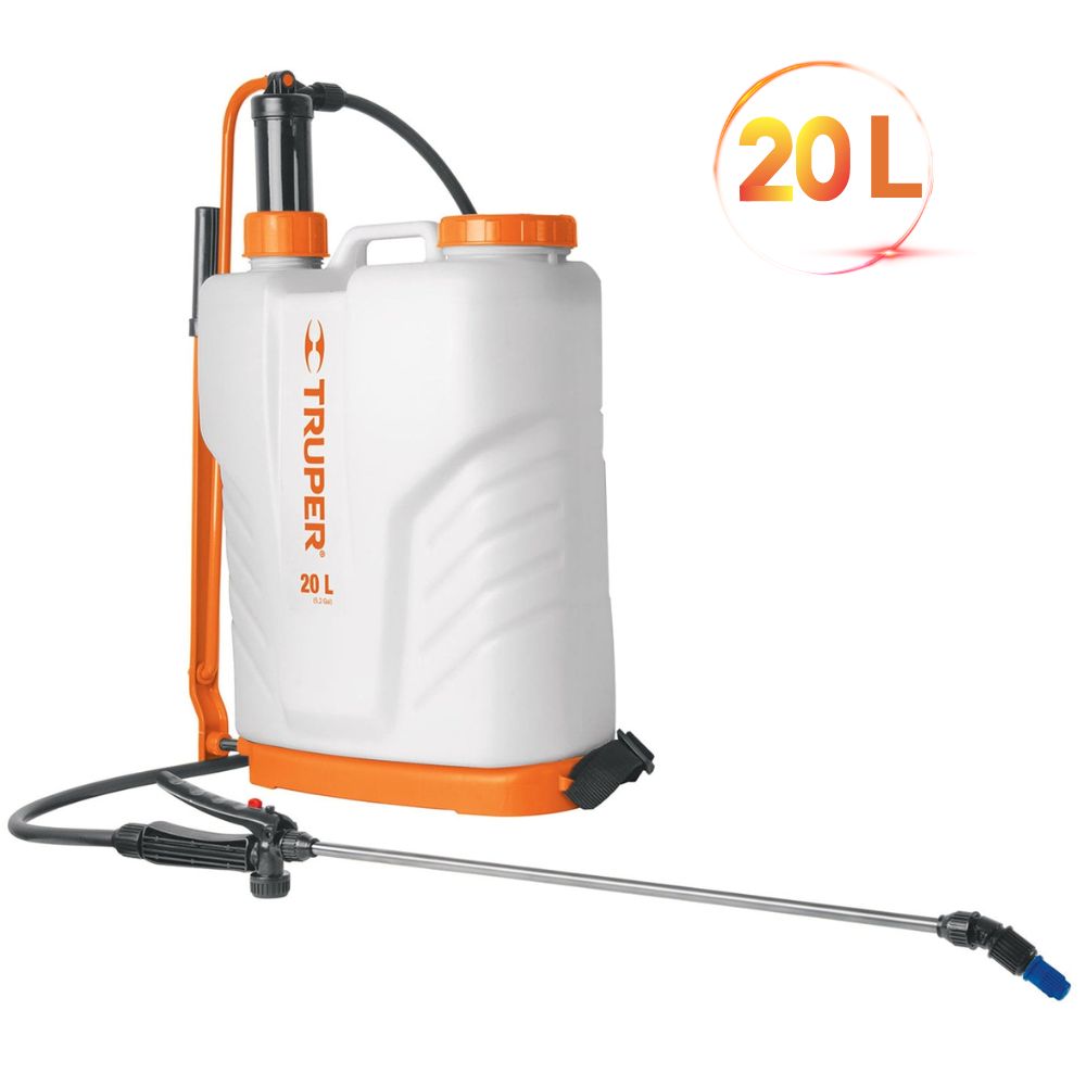 Fumigador de 20 L manual de mochila (5.2 Gal), Truper 14193 Fumigador de 20 L manual de mochila (5.2 Gal), Truper 14193
