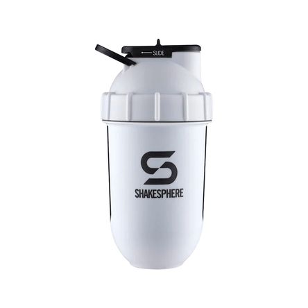 Protein Shaker Bottle 700ml Shakesphere Tumbler View Matte White - SSTUMBLERVIEWMWBWBL