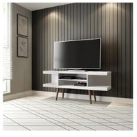 Mesa de TV Contemporánea 50"" TU MESITA Marvin Melamina 18mm color Blanco