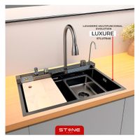 Lavadero Multifuncional Luxure Evolution Nanoblack STPR7546B Stone Home
