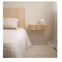 Velador Flotante Amón TU MESITA 1 cajón Melamina 18mm color Duna