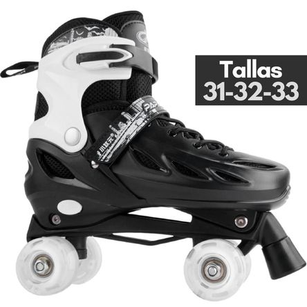 Patines Rollerblades - MOD 309B - BK - Tallas 31-32-33 Expandibles - Promart