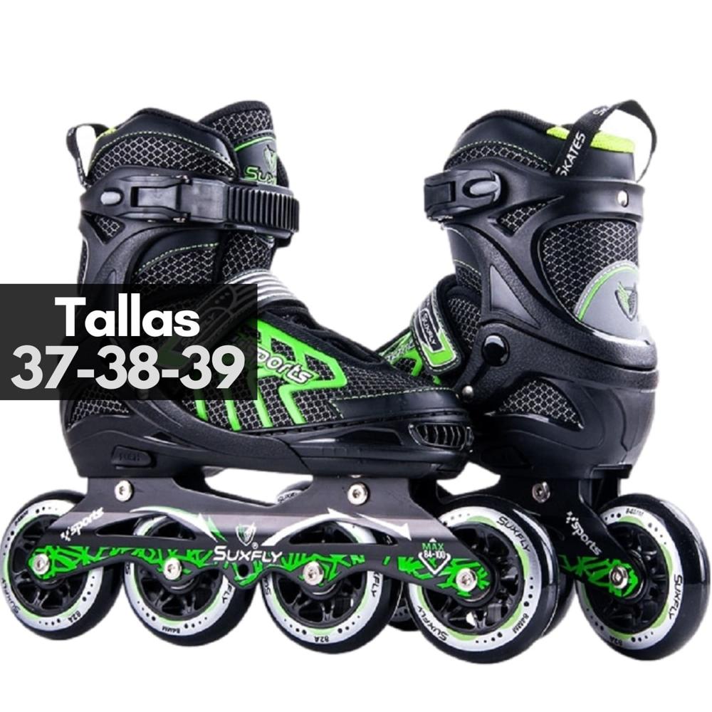 Patines Big Wheels Velocity Skates - GN - Tallas 37-38-39 Expandibles