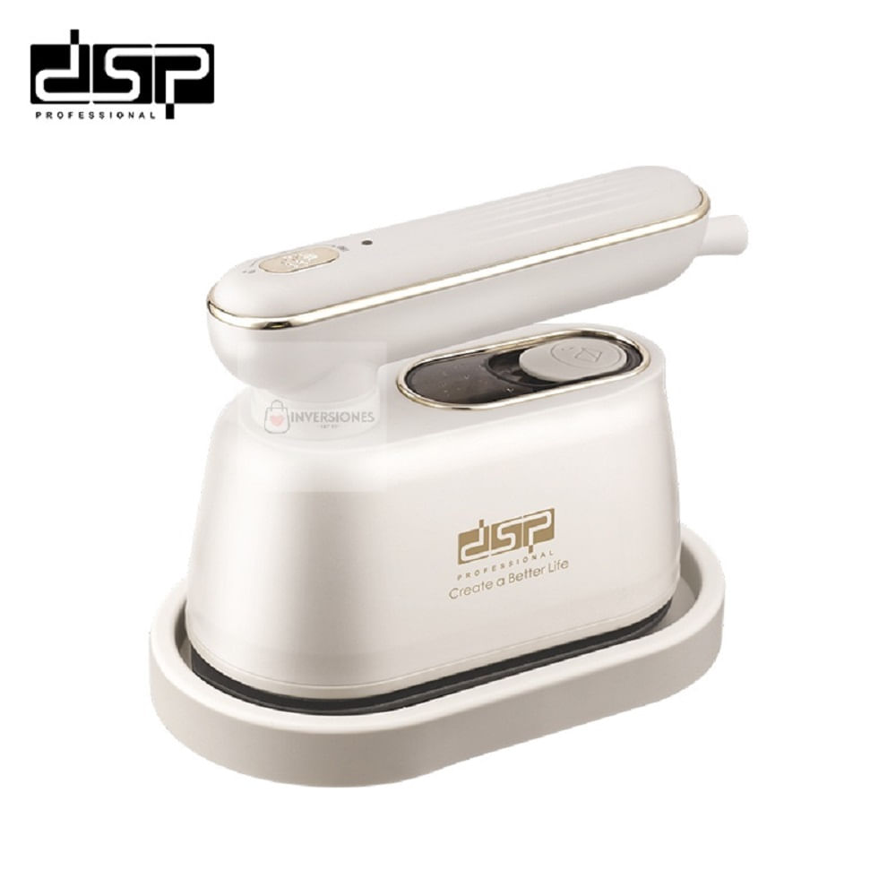 Plancha Eléctrica Viajera a Vapor DSP KD1159 Blanca