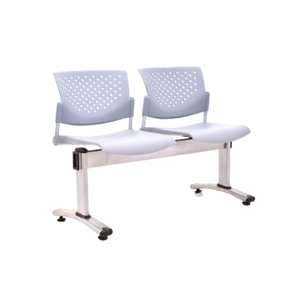 Banqueta de Espera - Tandem Butterfly 2 Asientos Color Gris Ofideas