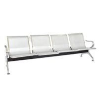 Banqueta de Espera - Tandem Aeropuerto Sin Tapiz 4 Asientos Color blanco Ofideas