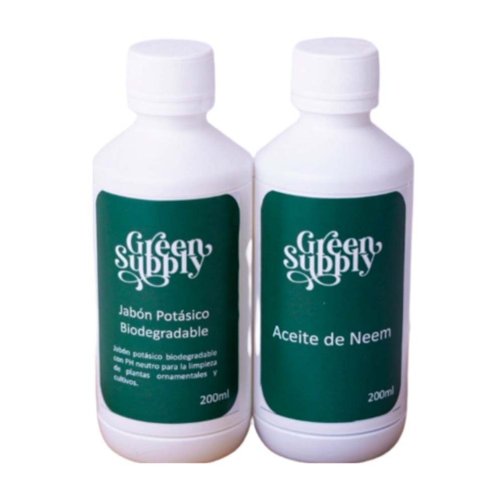 Pack de aceite de Neem y jabón Potasico Green Supply