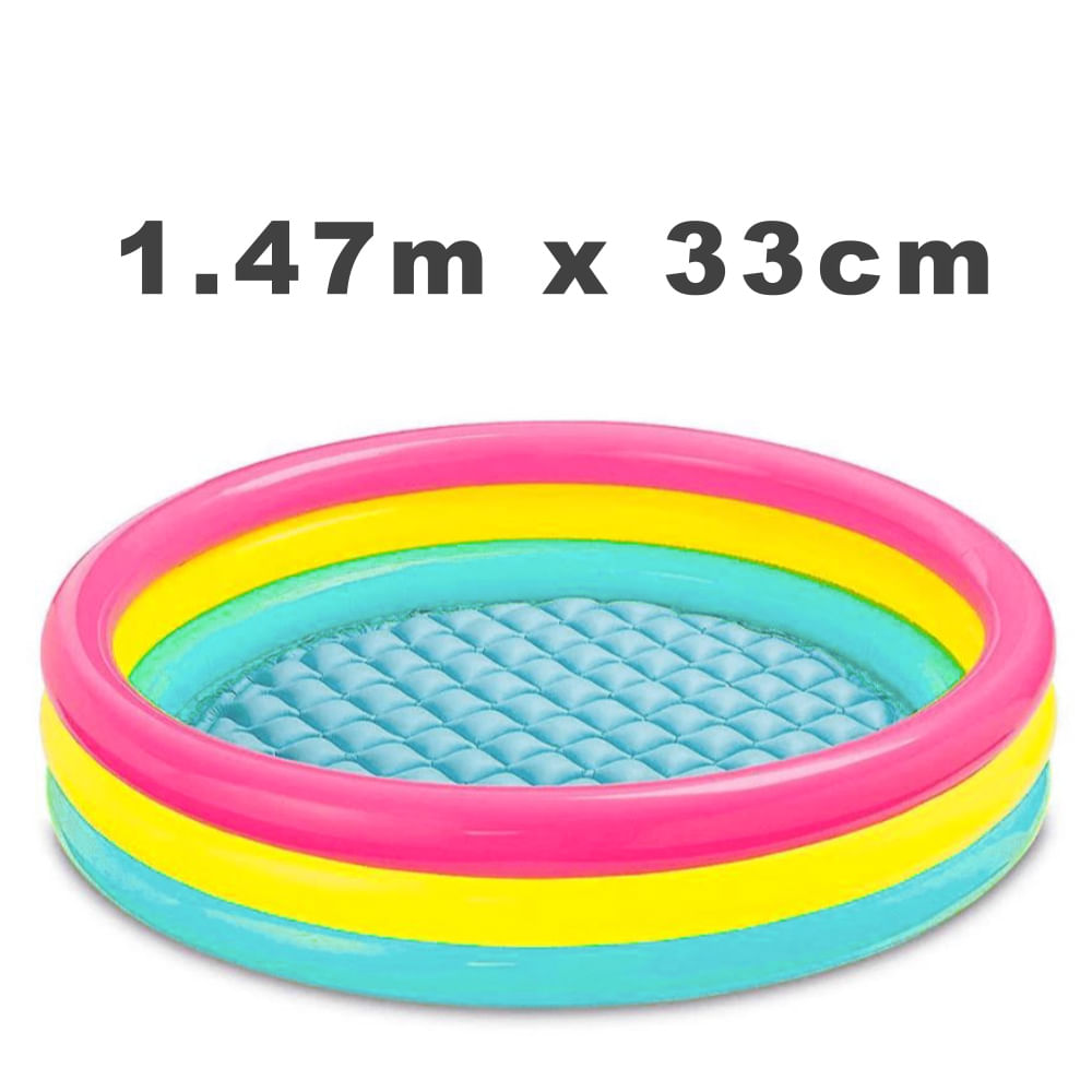 Piscina Inflable Arcoiris 1.47m x 33cm