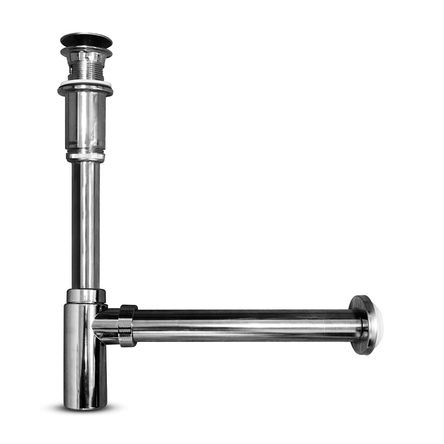 Trampa para Lavatorio Metusa Minimalista con Desague Gris Cromado Trampa para Lavatorio Metusa Minimalista con Desague Gris Cromado