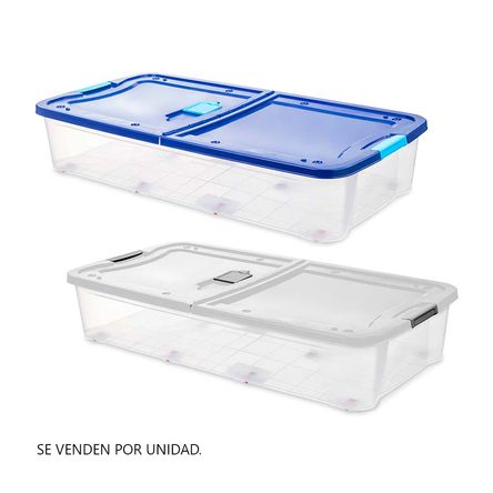 Caja de Plástico Transparente Reyplast Ultraforte 71 L Caja de Plástico Transparente Reyplast Ultraforte 71 L