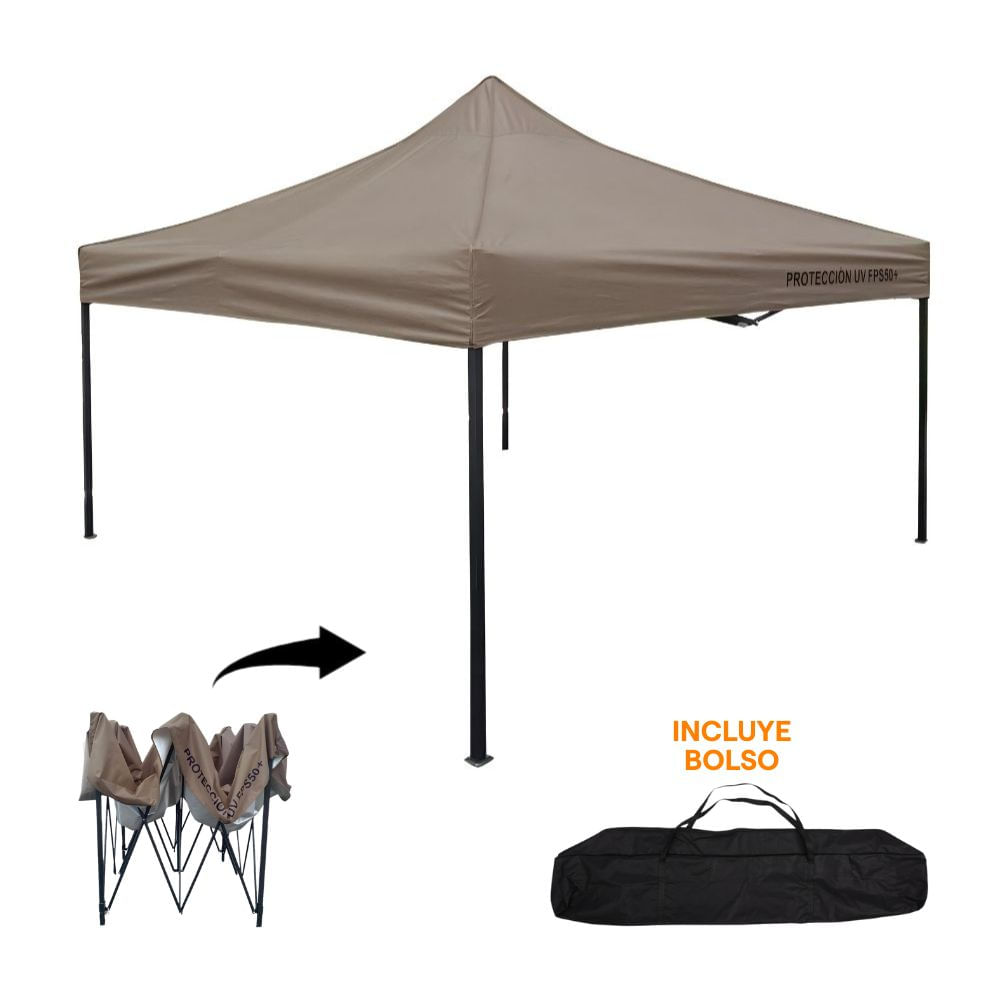 Toldo Desplegable Protección Uv Fp50+ Taupe Orange